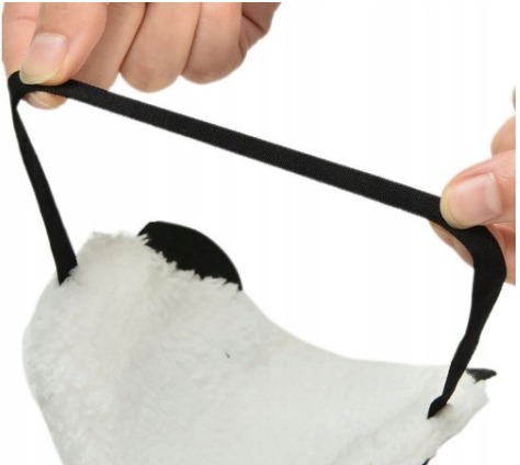 MASKA OPASKA na oczy do spania panda 18,5*9,5 Kolor biały