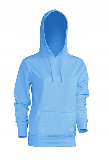 

Bluza Damska z kapturem Jakość 100% Sky Blue S