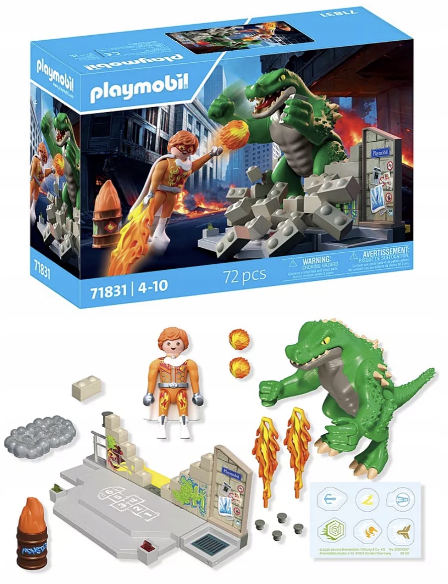 Klocki Playmobil 71831 Bohaterski pojedynek z jaszczurem