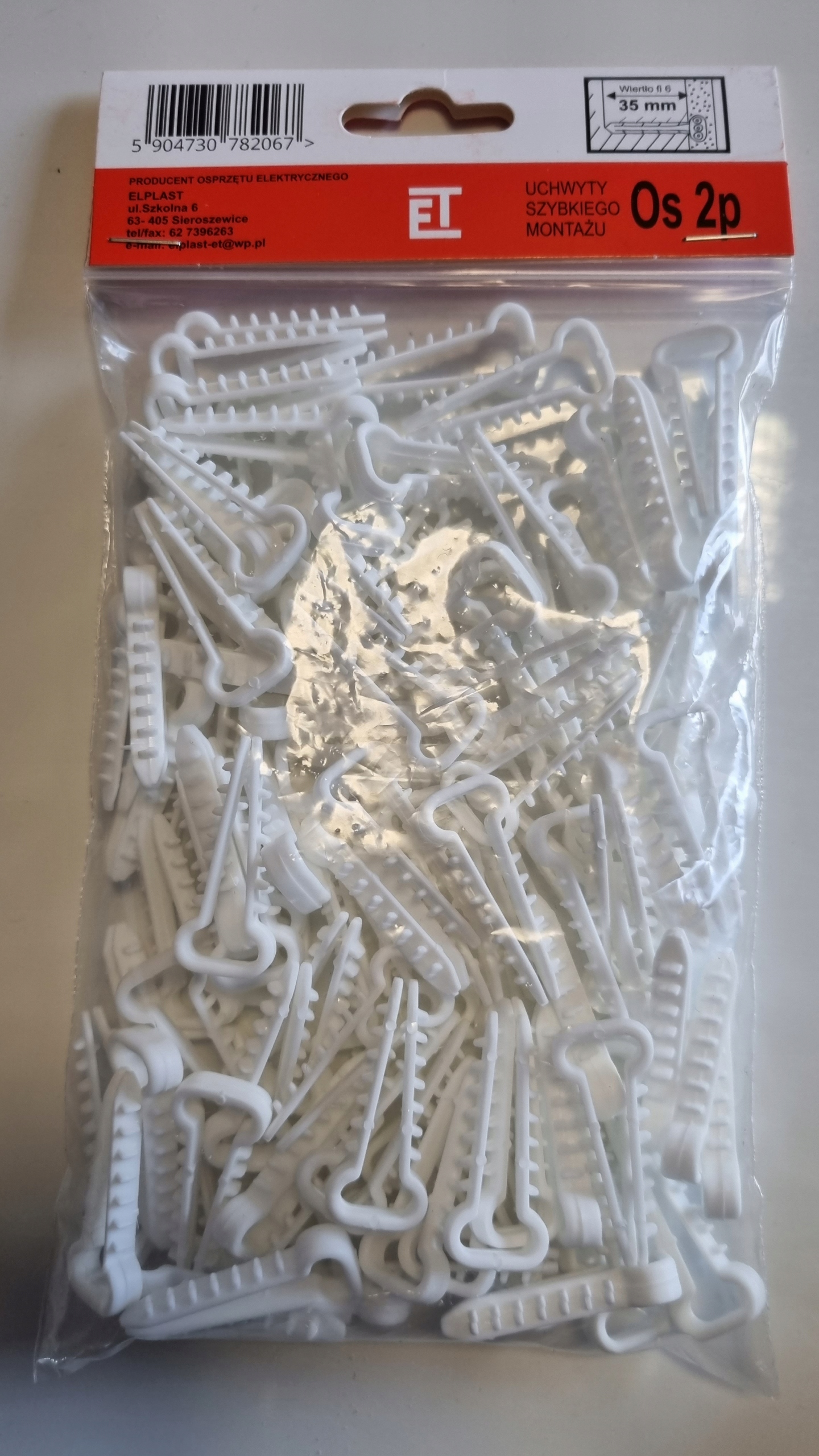 

Uchwyt szybkiego montażu Elplast OS-2P 100 sztuk