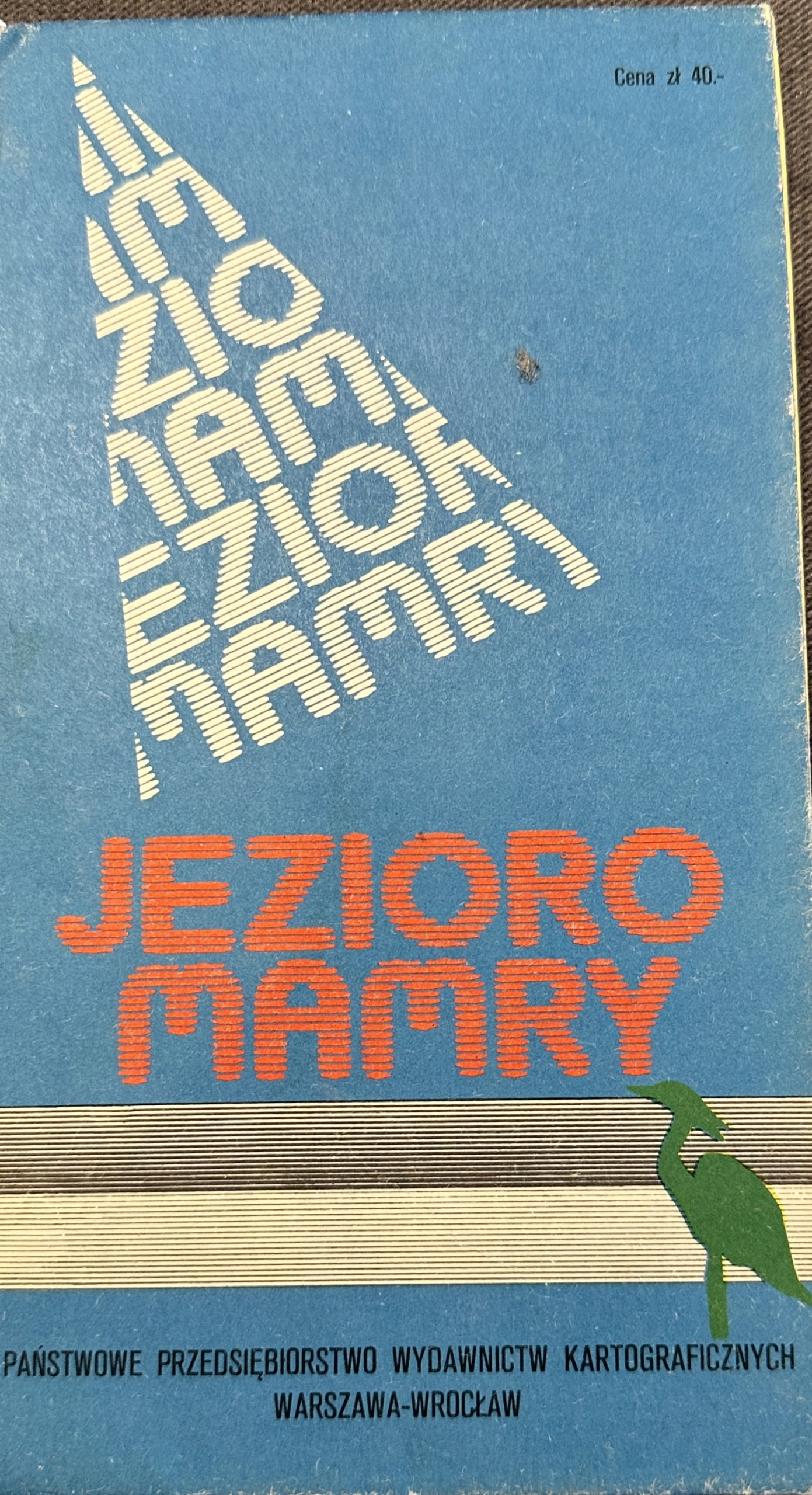 Mapa Jezioro Mamry skala 1: 60 000 1984 rok