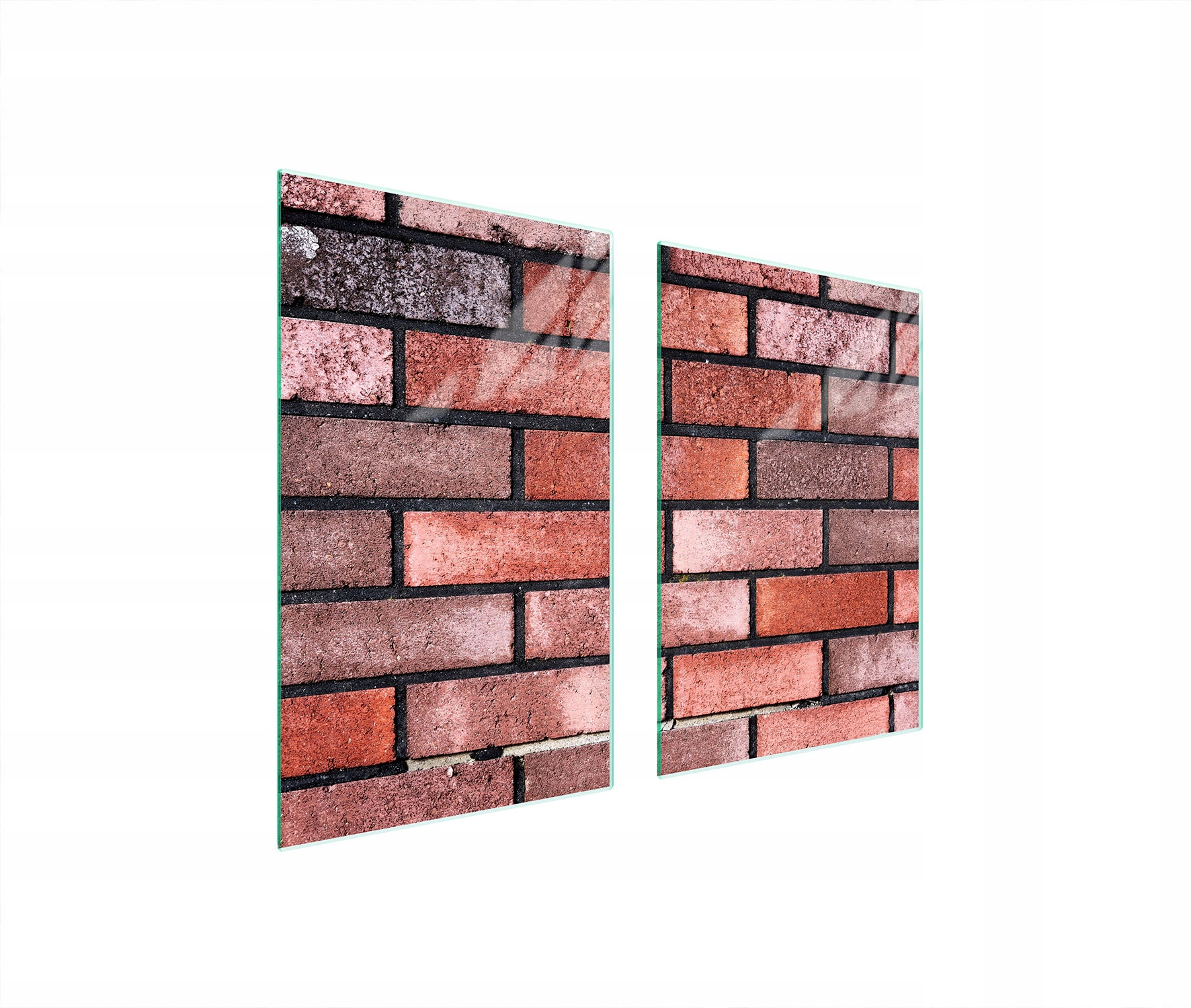 Skleněná Ochranná Deska Do Kuchyně 65x52 Cihlové Sklo Kalené