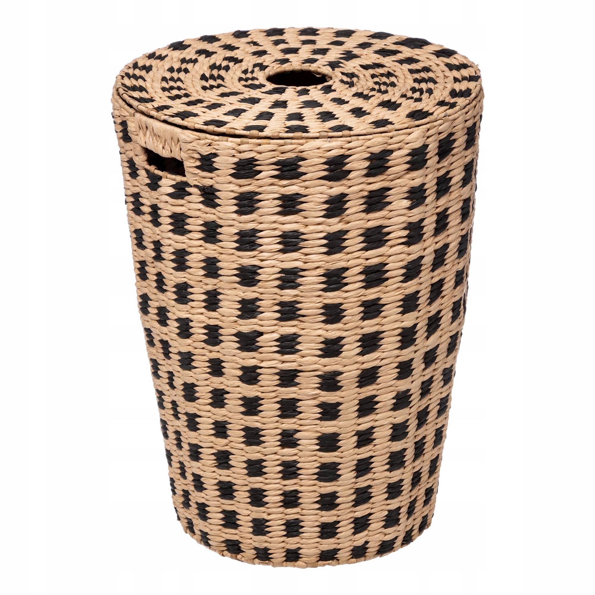 

Kosz Na Pranie bambusowy łazienkowy duży Boho 50 L