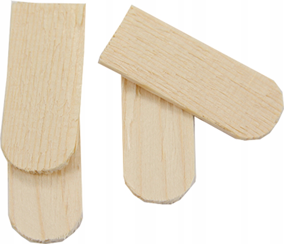 Dřevěné kulaté střešní tašky Gonty do vánočního betlému – 5x2 cm – 200 ks