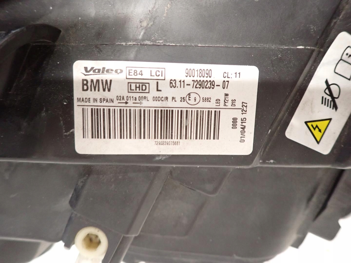 light front front left BMW X1 E84 LIFT 2012- BI-XENON 7290239-07