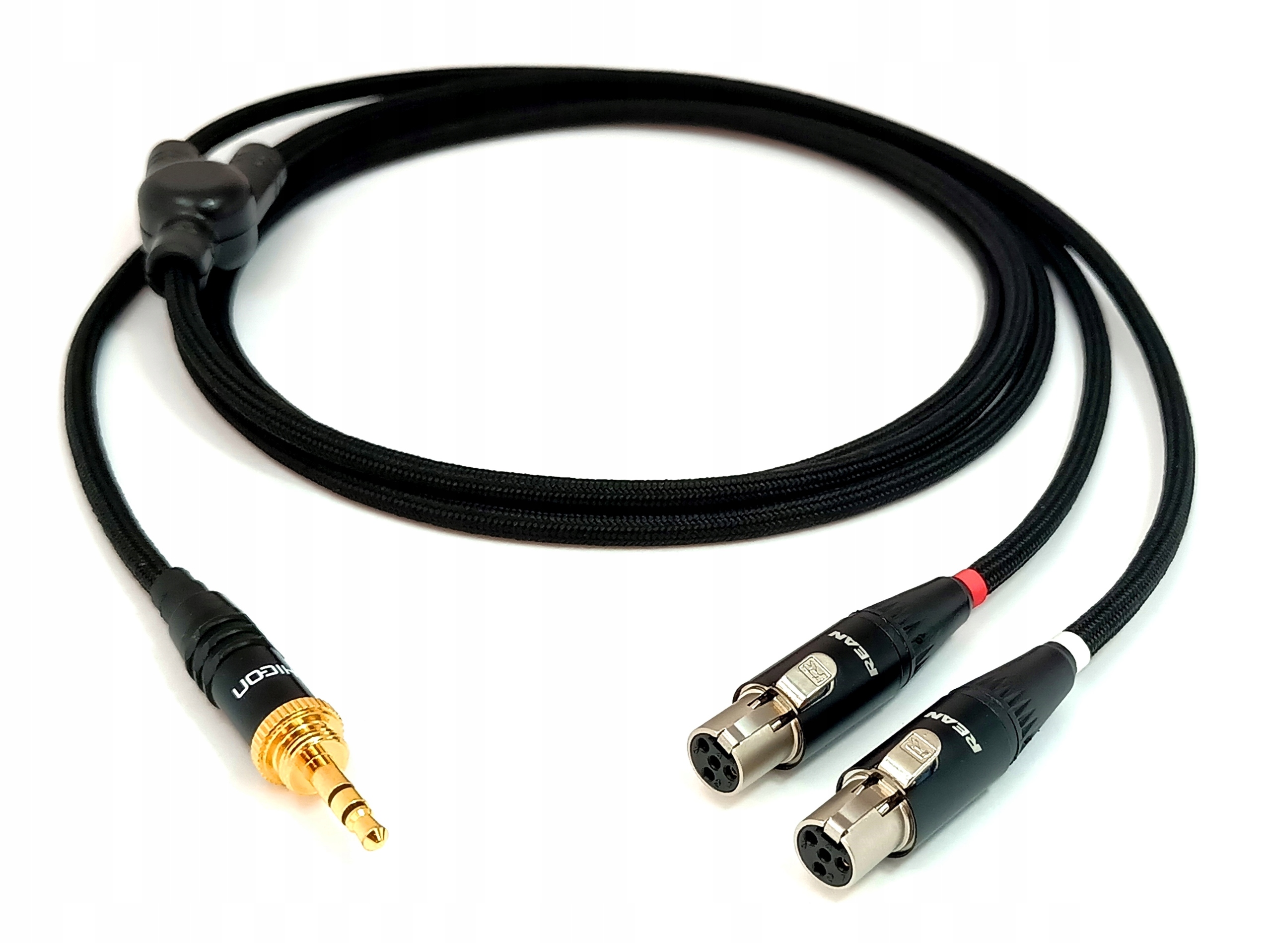 Kábel pre slúchadlá Audeze LCD 3,5 mm, ručne vyrobený, opletený, farba 1 m