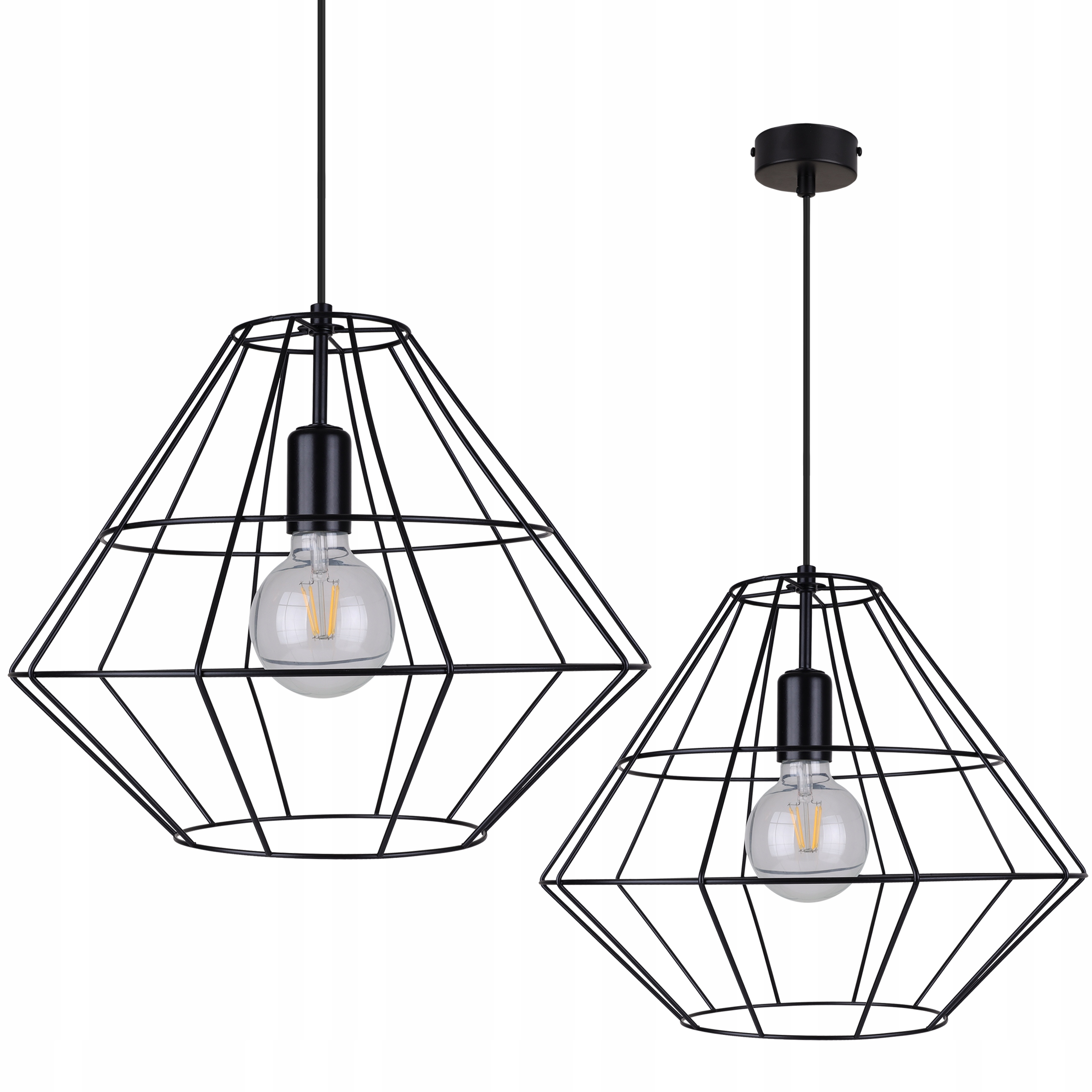 Lampa Sufitowa Wisząca Nowoczesna Druciak Żyrandol