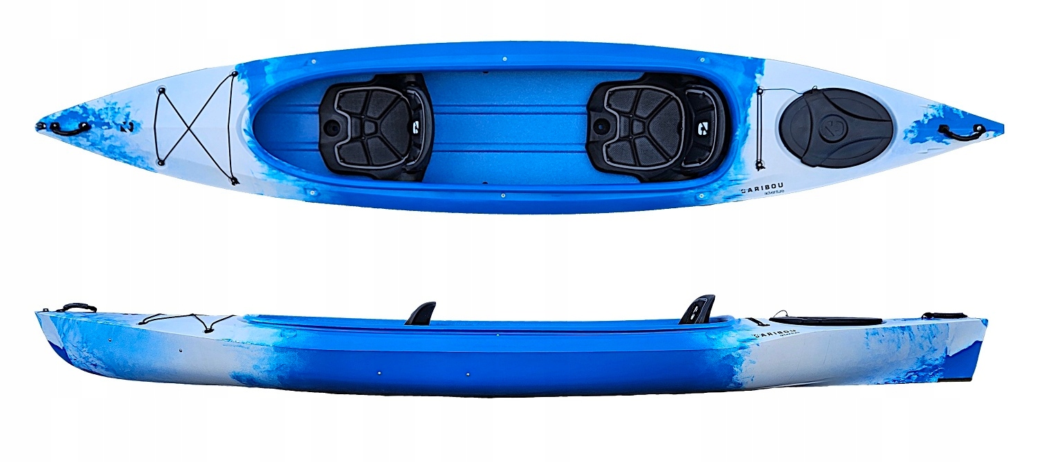 Dwuosobowy Kajak Turystyczny Caribou Adventure Rodzinny Dwójka Luk