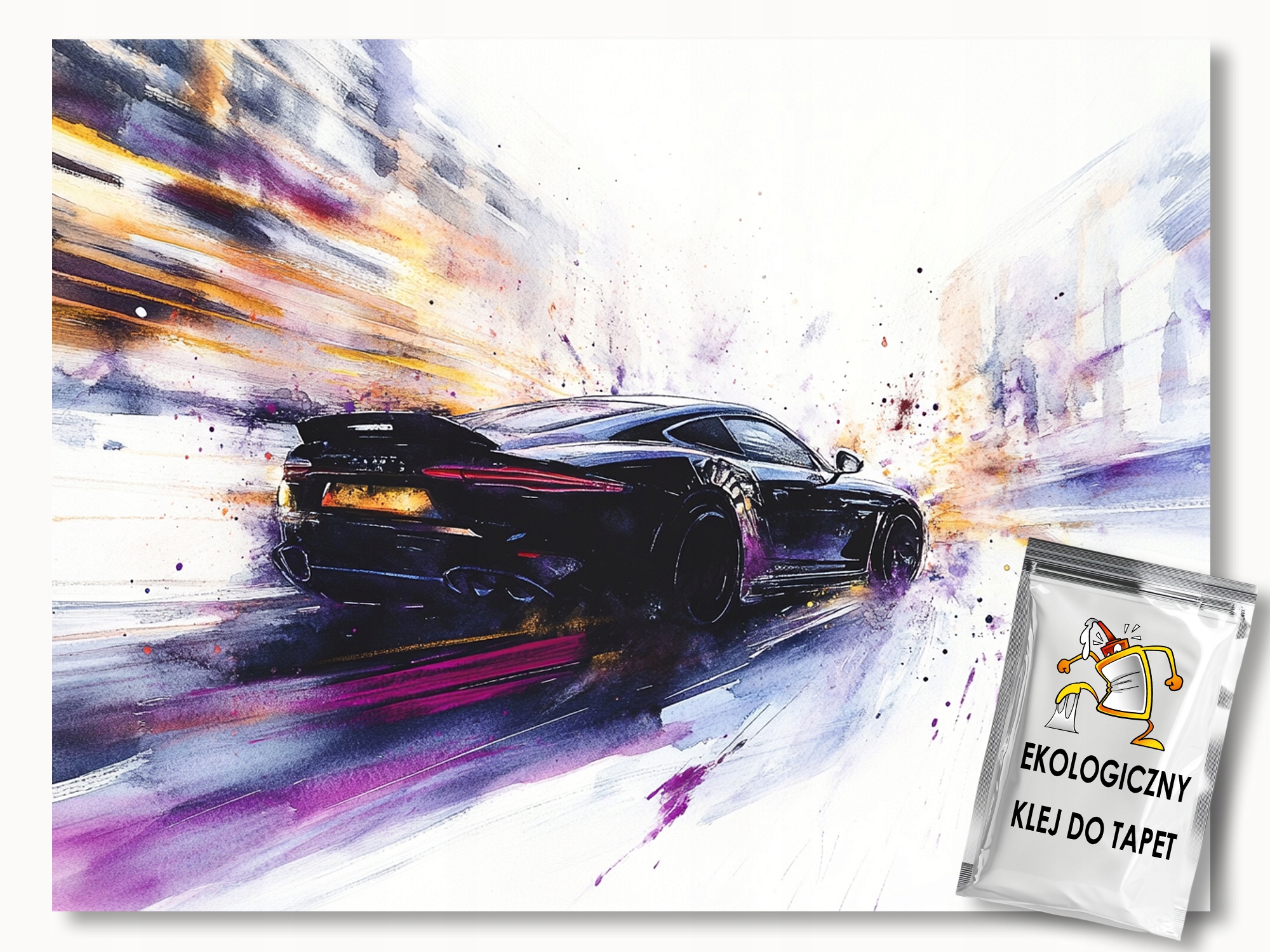 Fototapeta Flizelina Ulice Auto Sport Závod Drift 200x140 110g