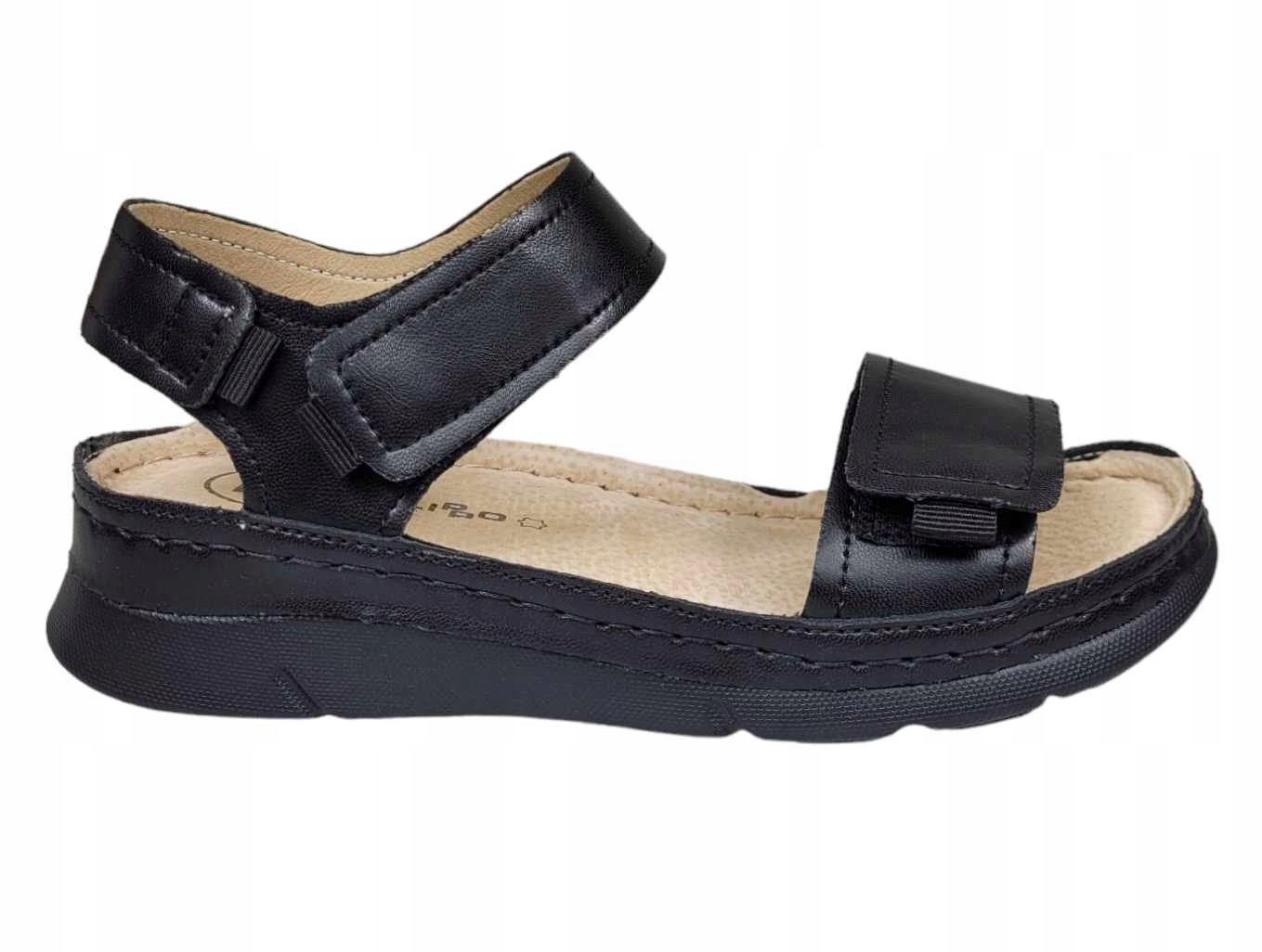 Filippo Sandály Na Suchý Zip DS6019/24 Bk Černé r37