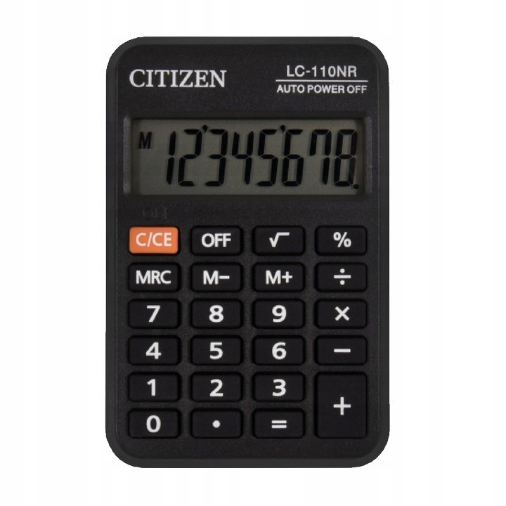 

Kalkulator szkolny kieszonkowy mały Citizen LC-110