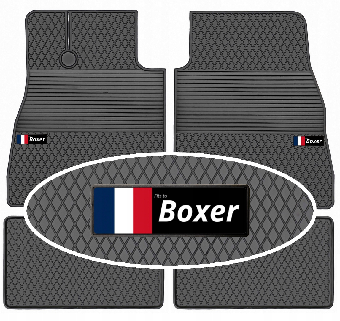 Peugeot Boxer 5/6os 2002-2006 Gumové koberce koryta Emblemat