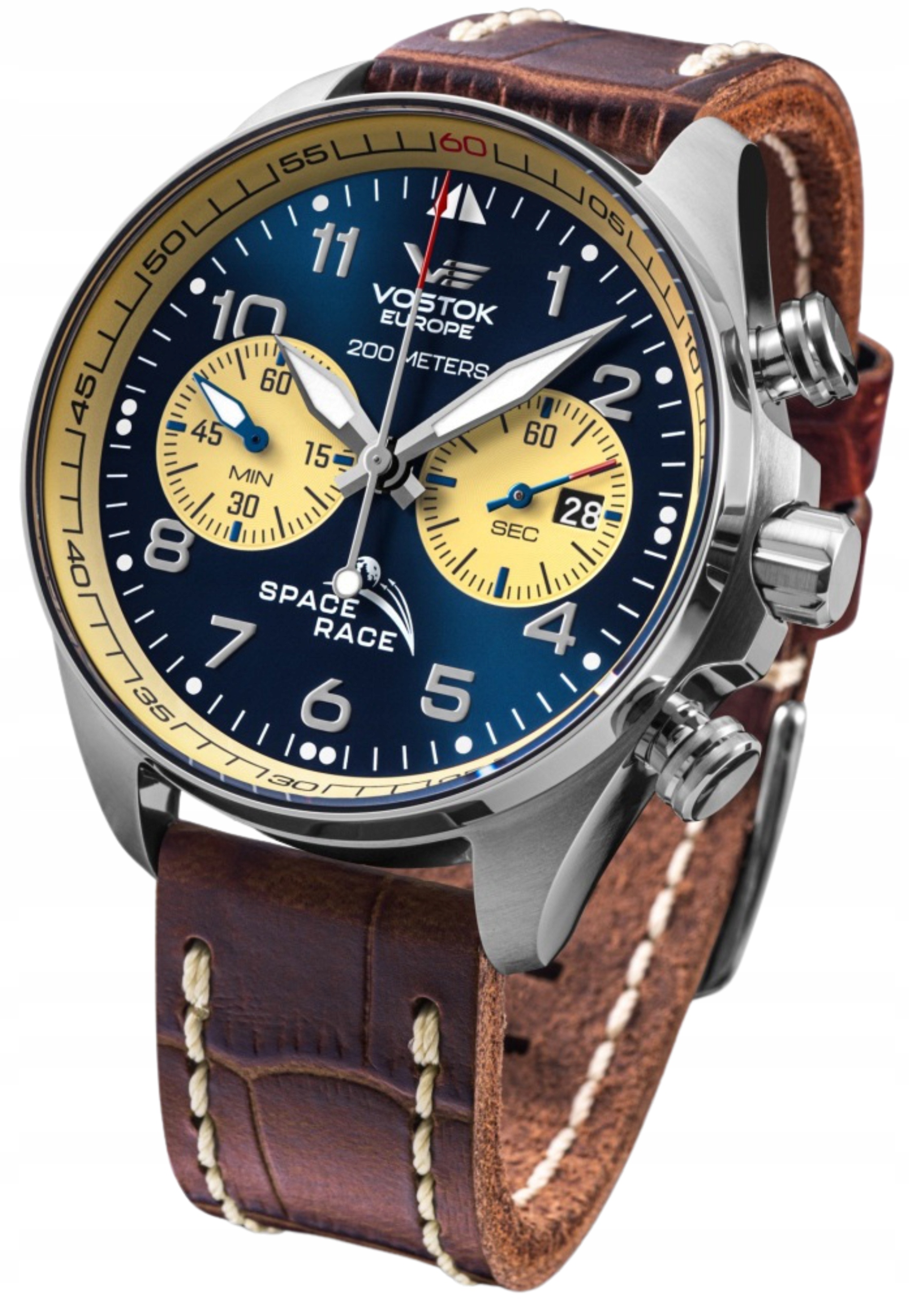 Nové originální hodinky Vostok Europe 6S21-325A667 Space Race Chrono