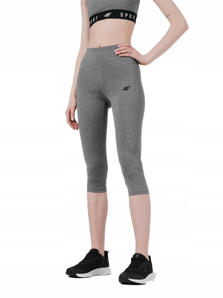4F DAMSKIE LEGGINSY 3/4 TRENINGOWE SPDF350 M Materiał dominujący poliester