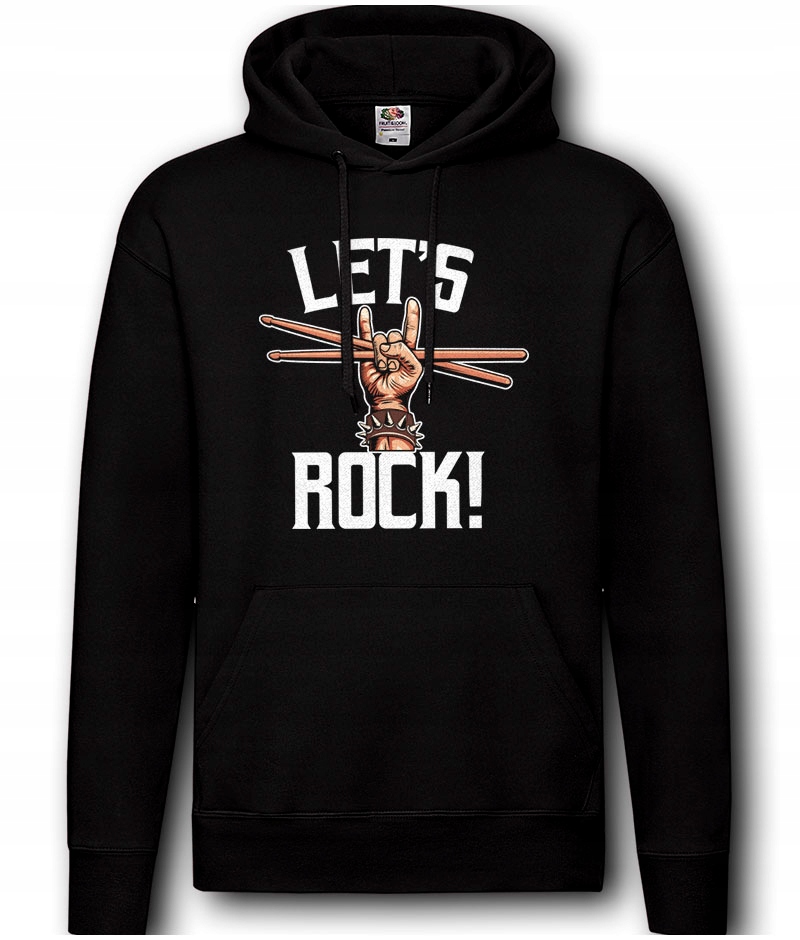 

Bluza Męska z kapturem Let's Rock dla perkusisty M