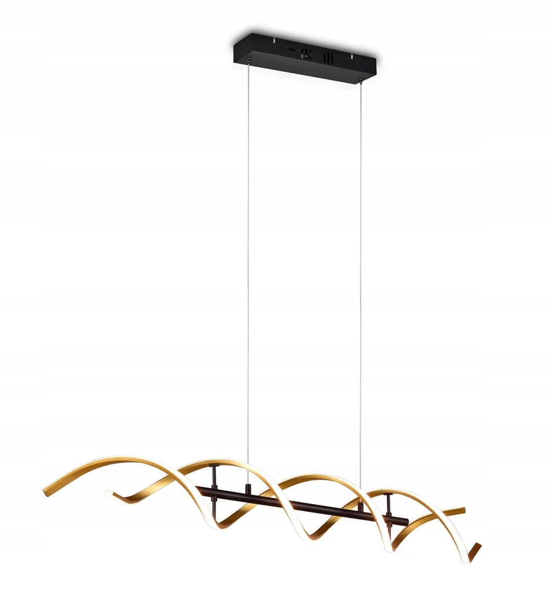 Závesná lampa nad stôl špirála Sequence zlatá Trio