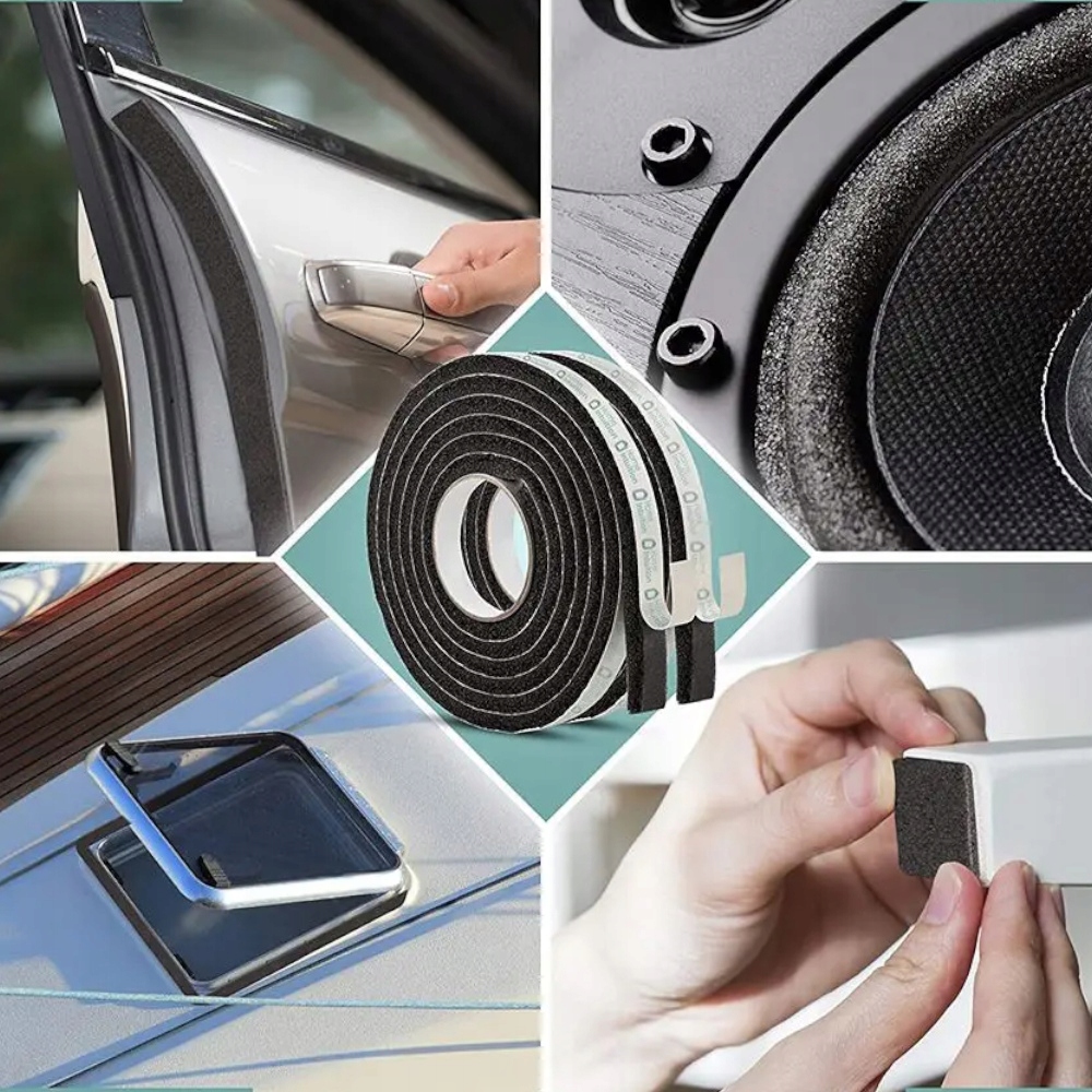 SAMOPRZYLEPNA USZCZELKA PIANKOWA DO DRZWI OKIEN WYGŁUSZAJĄCA NA PRZECIĄG 4m Marka Raltek