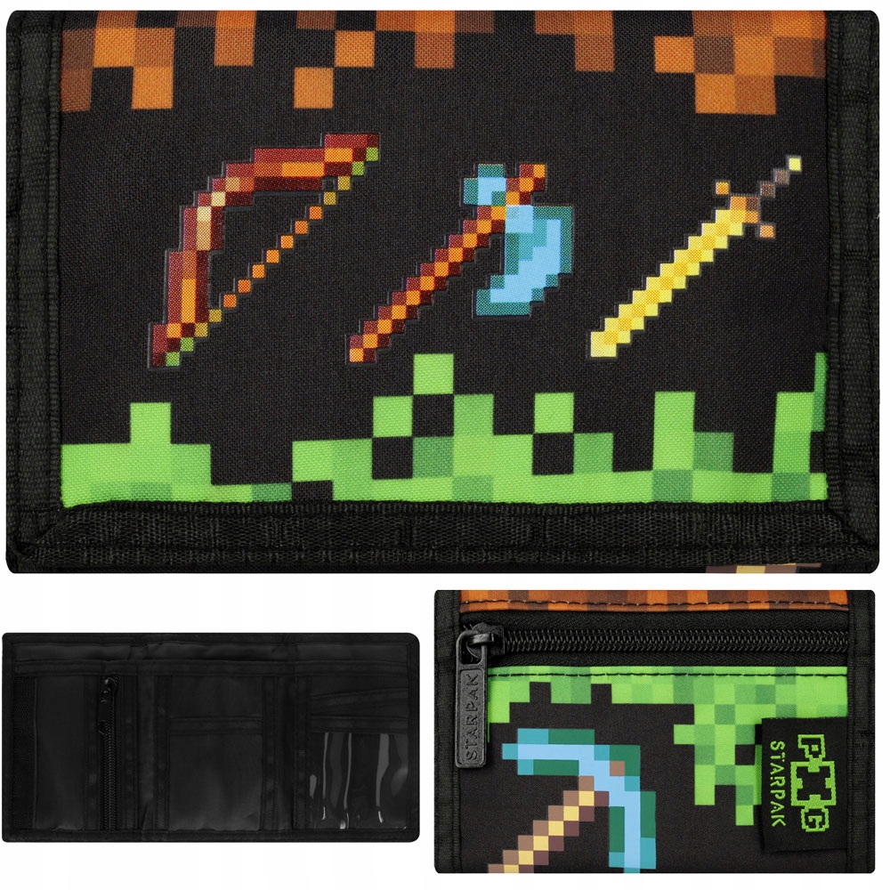 PORTFEL PORTFELIK SZKOLNY DLA CHŁOPCA MINECRAFT