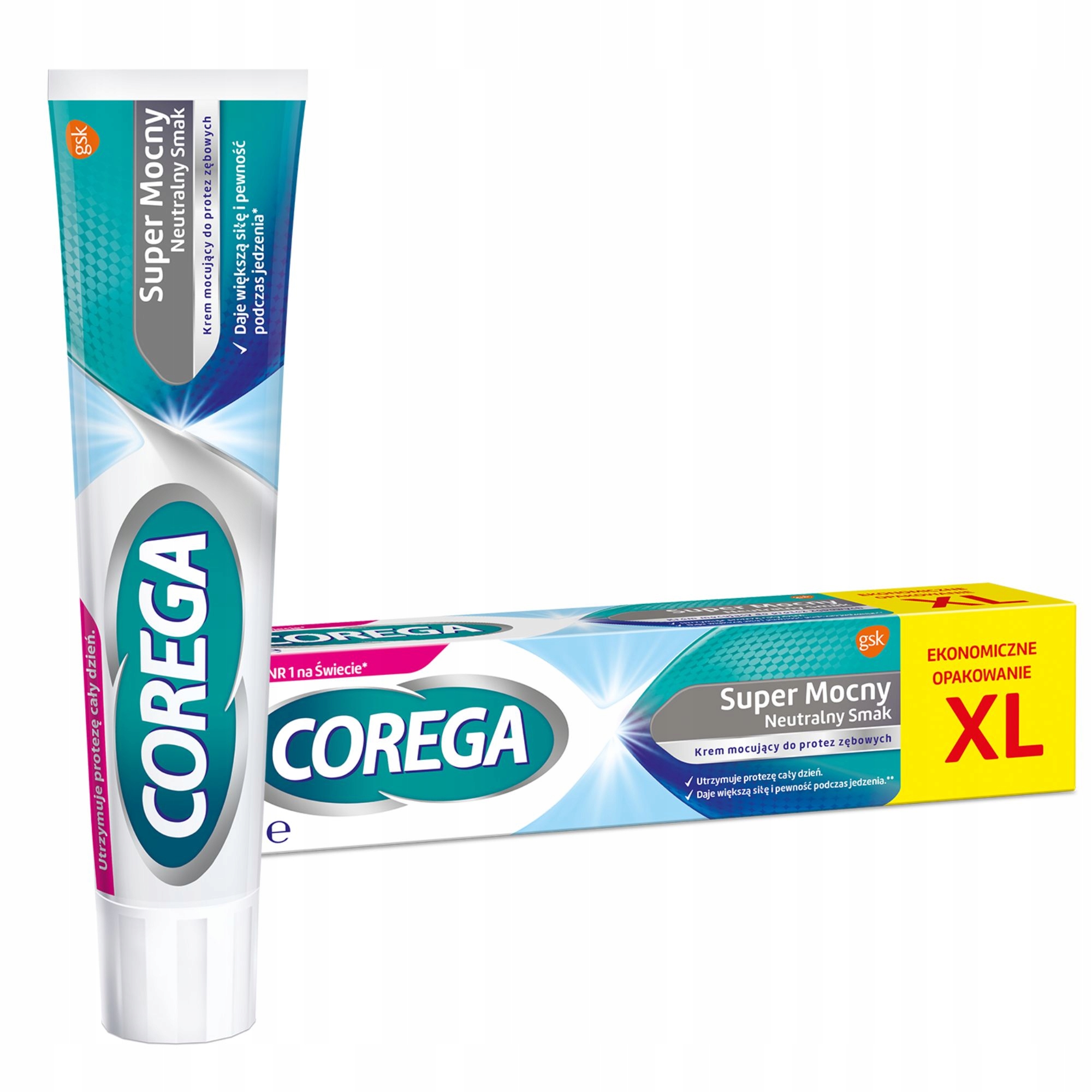 Corega Super Mocny Klej mocujący do protez zębowych Neutralny Smak 70g