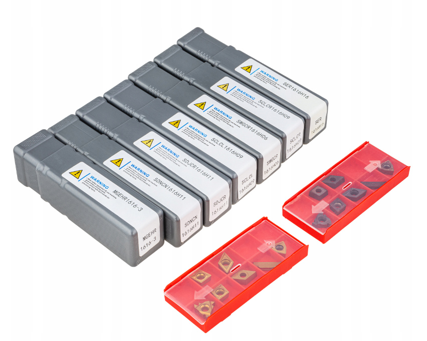 НАБІР ТОКАРНИХ НОЖІВ СКЛАДНИЙ ТОКАРНИЙ НІЖ 16x16 мм 28 ел. FT028016 Розмір 16