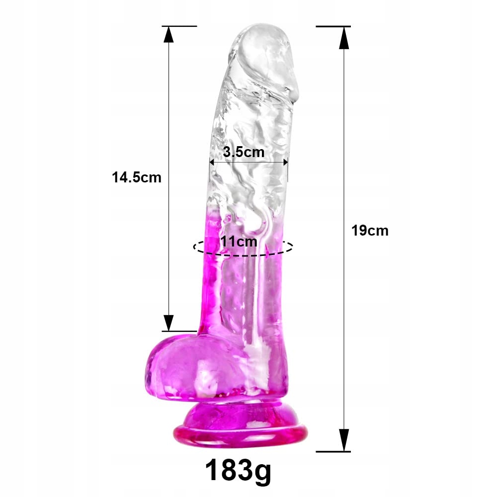 NATUR 19cm Realistyczny Dildo G-Spot Z Przyssawką Dla Kobiet i Par — miniatura 5