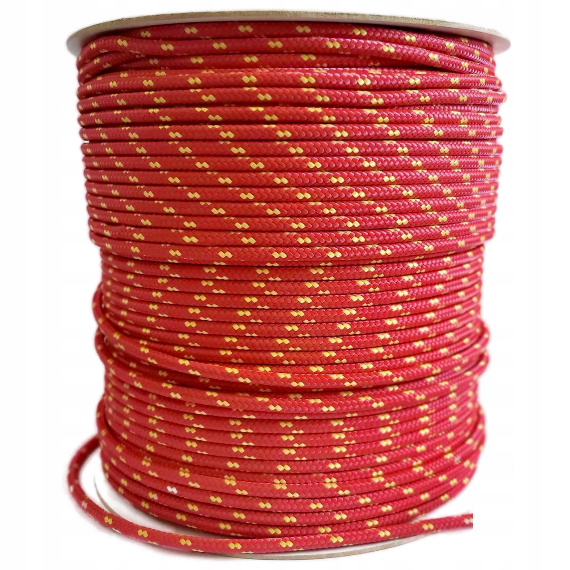 Jachtařská šňůra Pp 10 mm červená Pletená Polypropylenová šňůra Silná 200 m