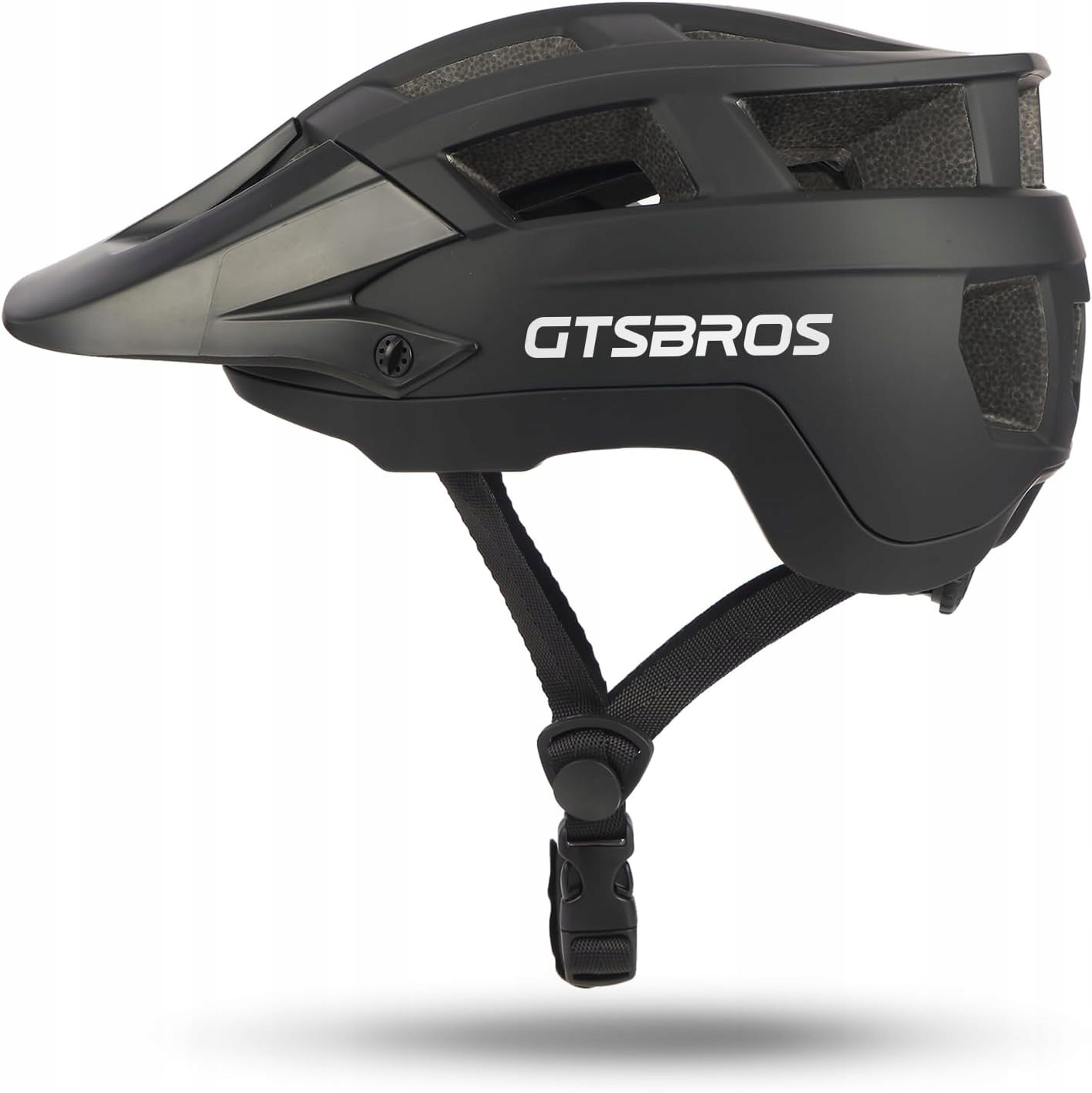 Kask rowerowy górski z daszkiem, Gtsbros, dla kobiet i mężczyzn
