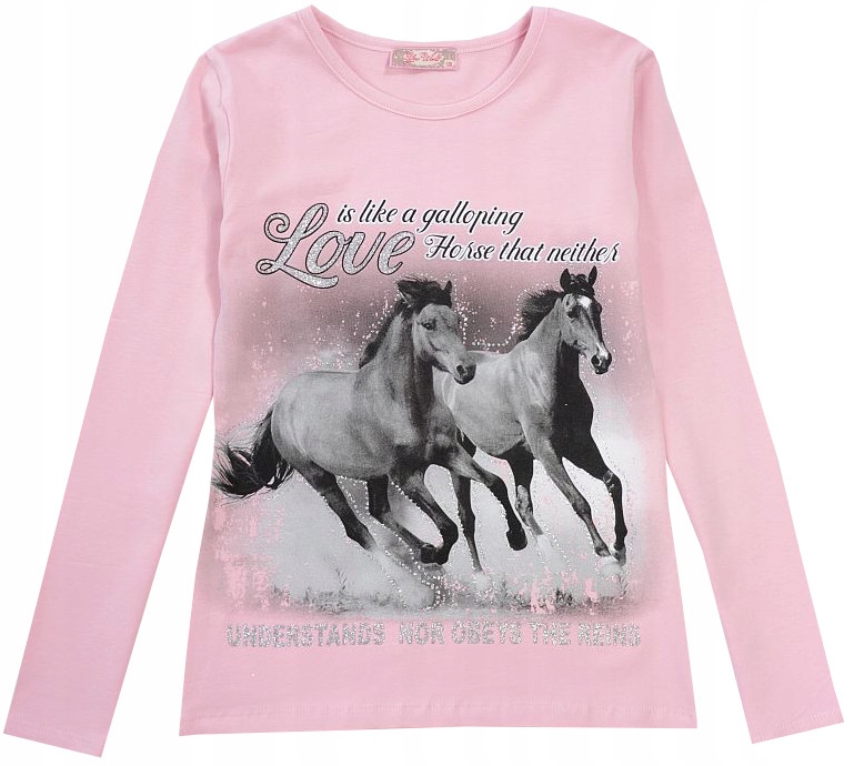 

Bluzka Tunika Bawełna Love Koń 164 J154Y