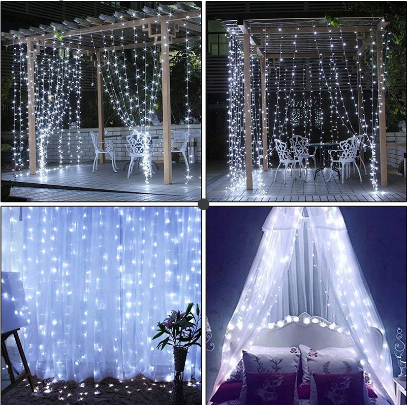 LAMPKI CHOINKOWE 300 LED NIEBIESKI Kolor lampek niebieski