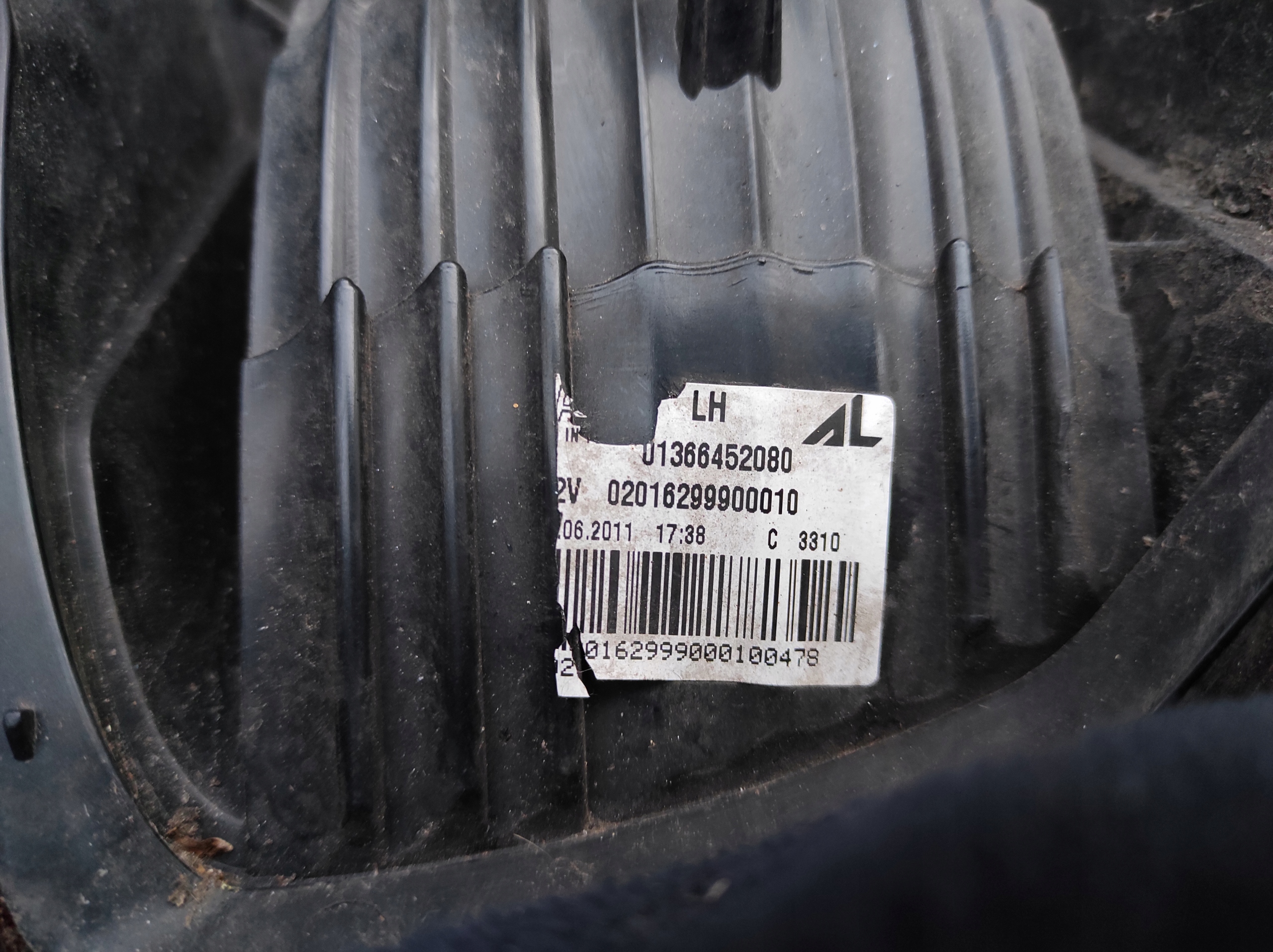 light left rear left rear part CITROEN JUMPER DUCATO BOXER 01366452080