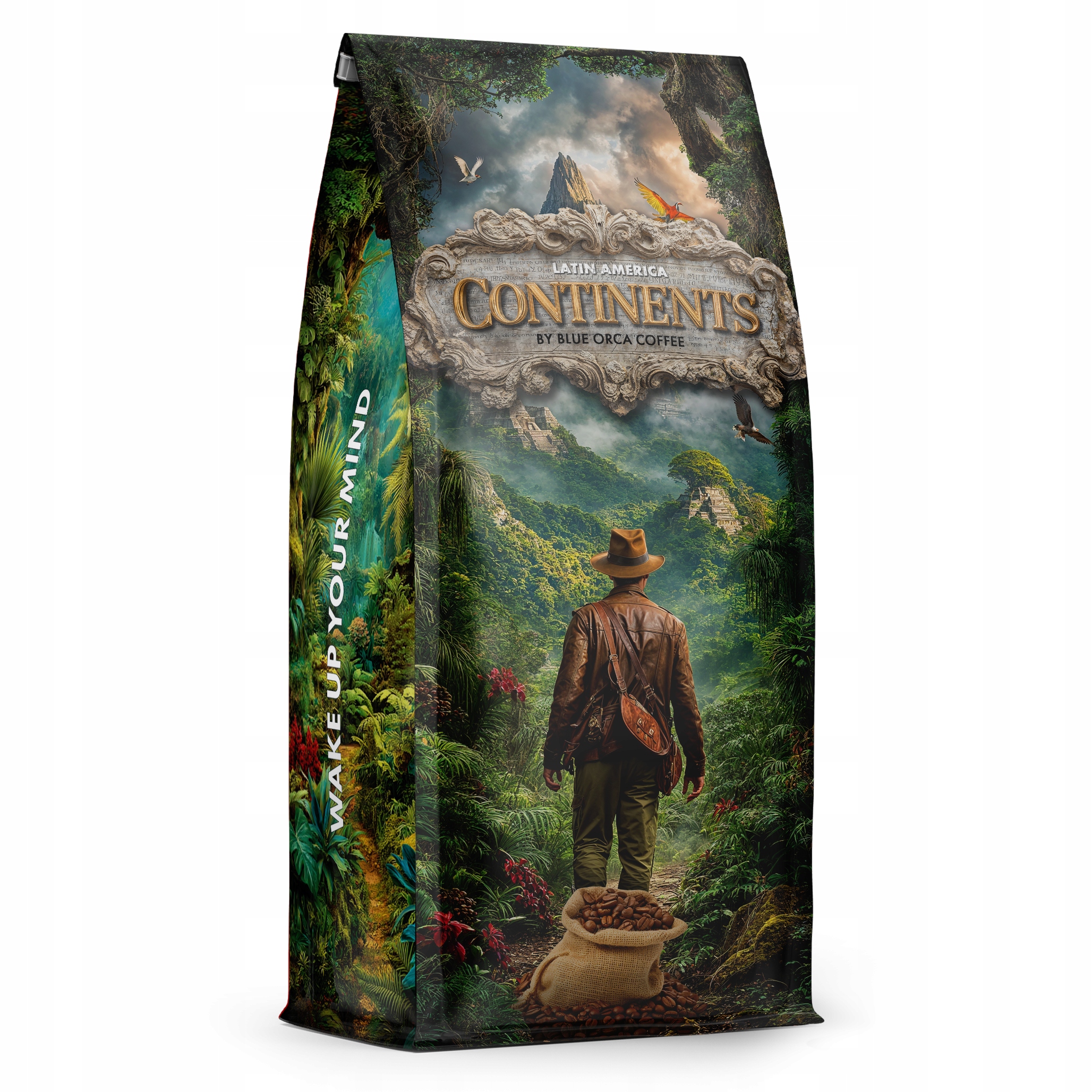 Levně Káva zrna Continents 1kg Arabica 100% limitovaná edice Blue Orca