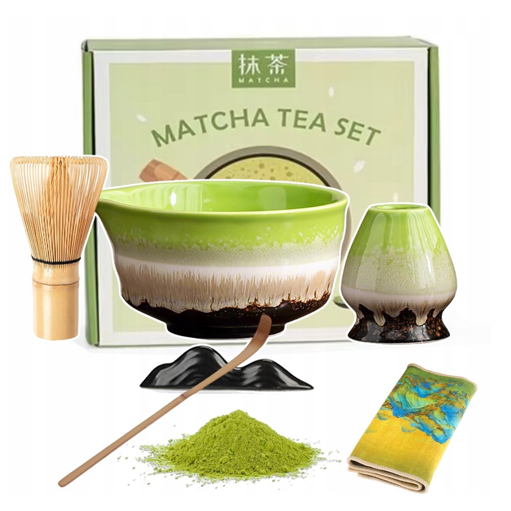 Startovací Sada Na Čaj Matcha Kompletní Sada Pro Matcha, Ručně Leštěná