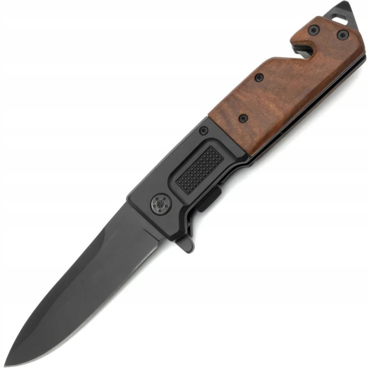 Składany nóż outdoorowy Sr 39374 Czarny/Brązowy KP-39374