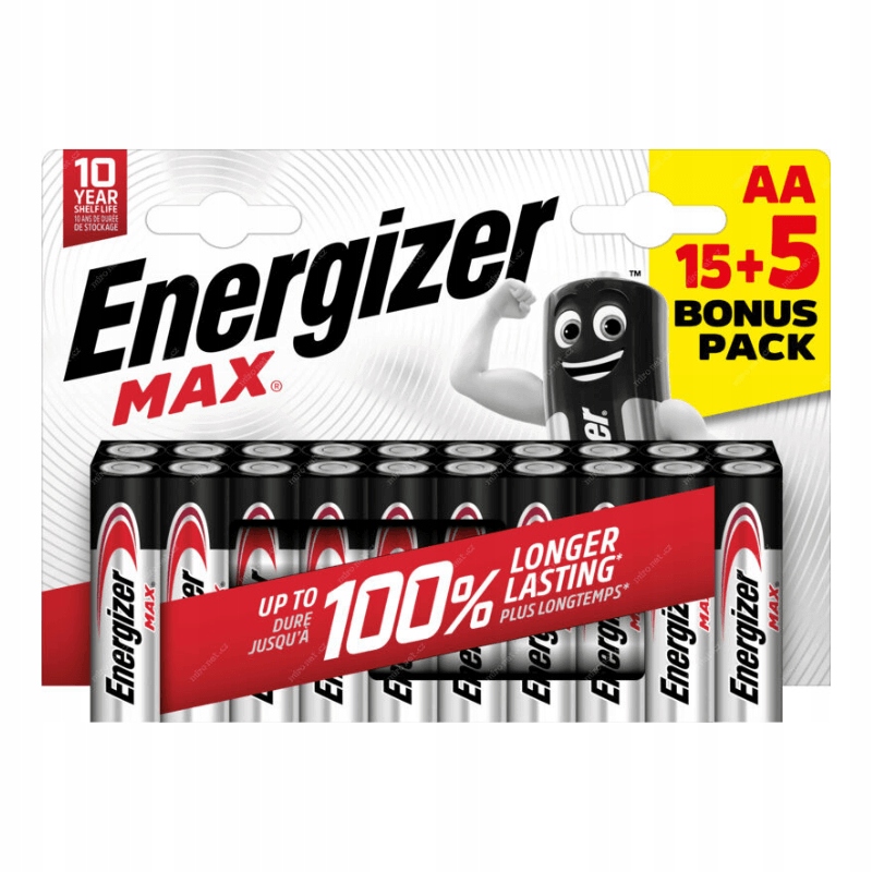 Щелочная батарея Energizer AA (R6)20 шт.