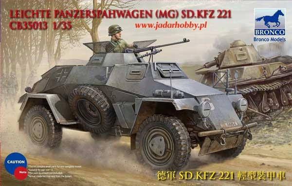 Bronco CB-35013 1/35 Leichte Panzerspahwagen (MG)Sd.Kfz.221