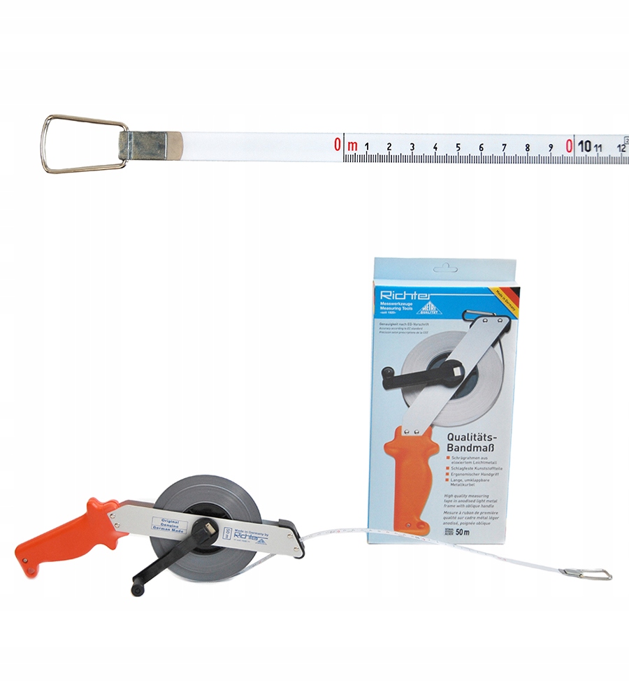 

Taśma pomiarowa ruletka Richter stal 414WSR 50m A