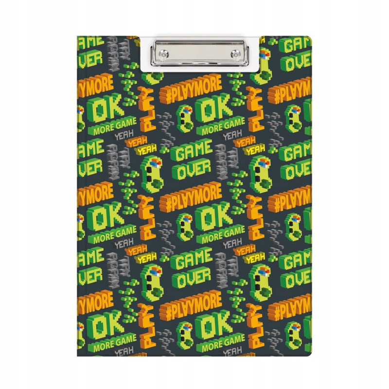 TECZKA Z KLIPEM A4 CLIPBOARD NADRUK GAME
