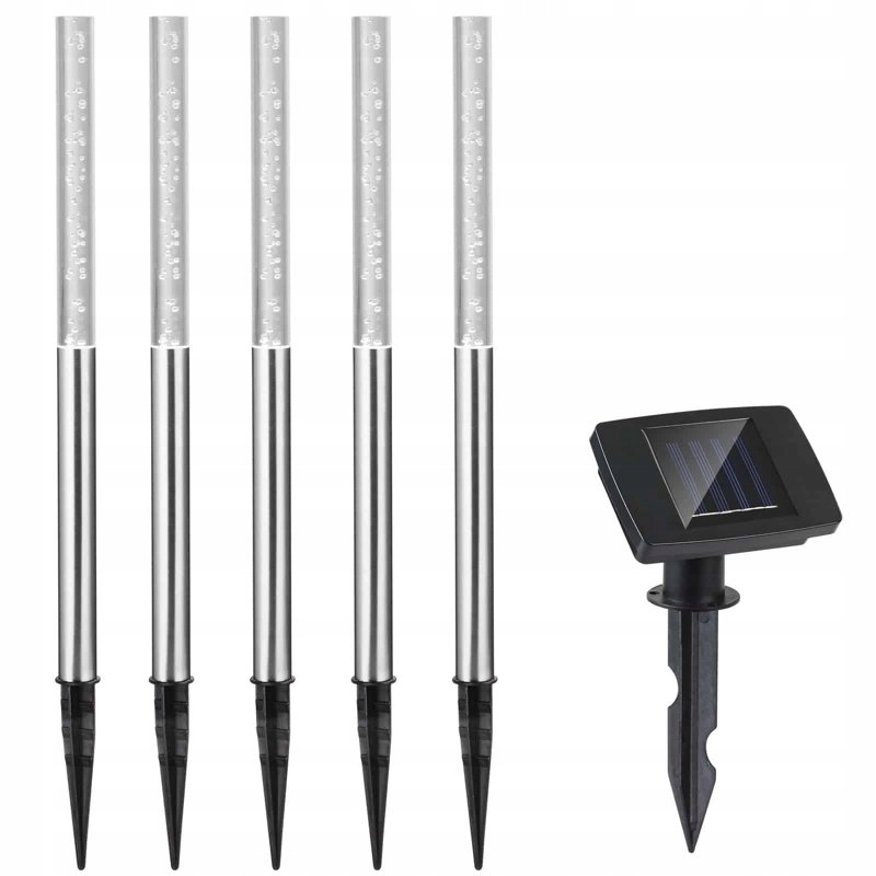 

5 x Lampka Ogrodowa Solarna Biały Led