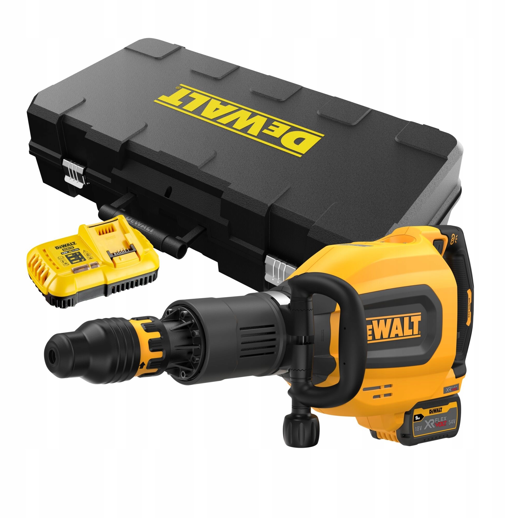 Młot wyburzeniowy akumulatorowy Dewalt 54V Sds Max DCH911X3-QW