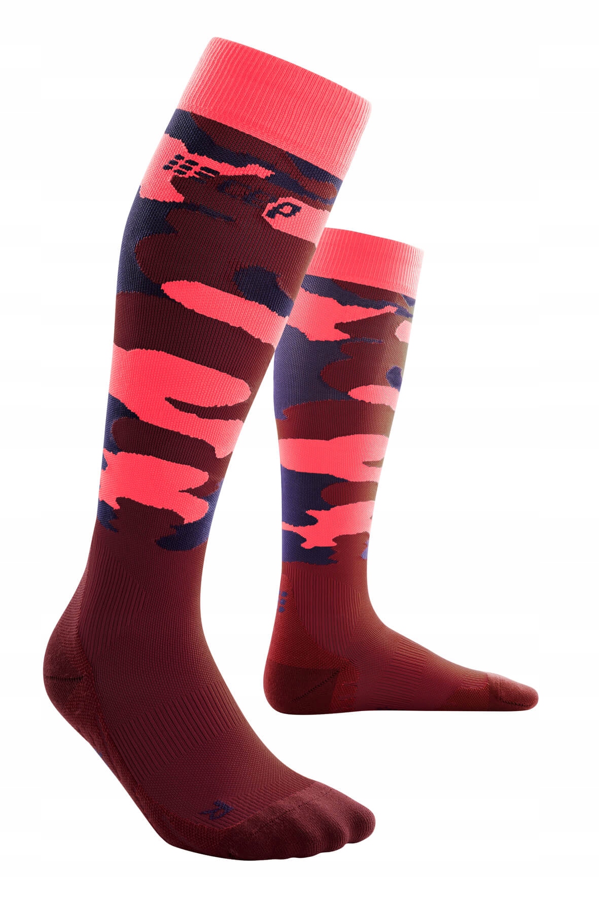 Cep camocloud socks, tall, pink/peacoat, women, IV