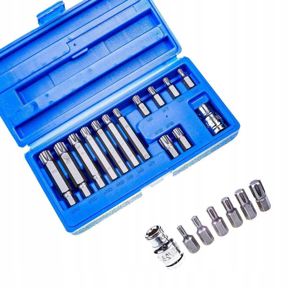 

Zestaw Nasadek Bitów Ribe M5-M14 1/2'' 14 Szt.