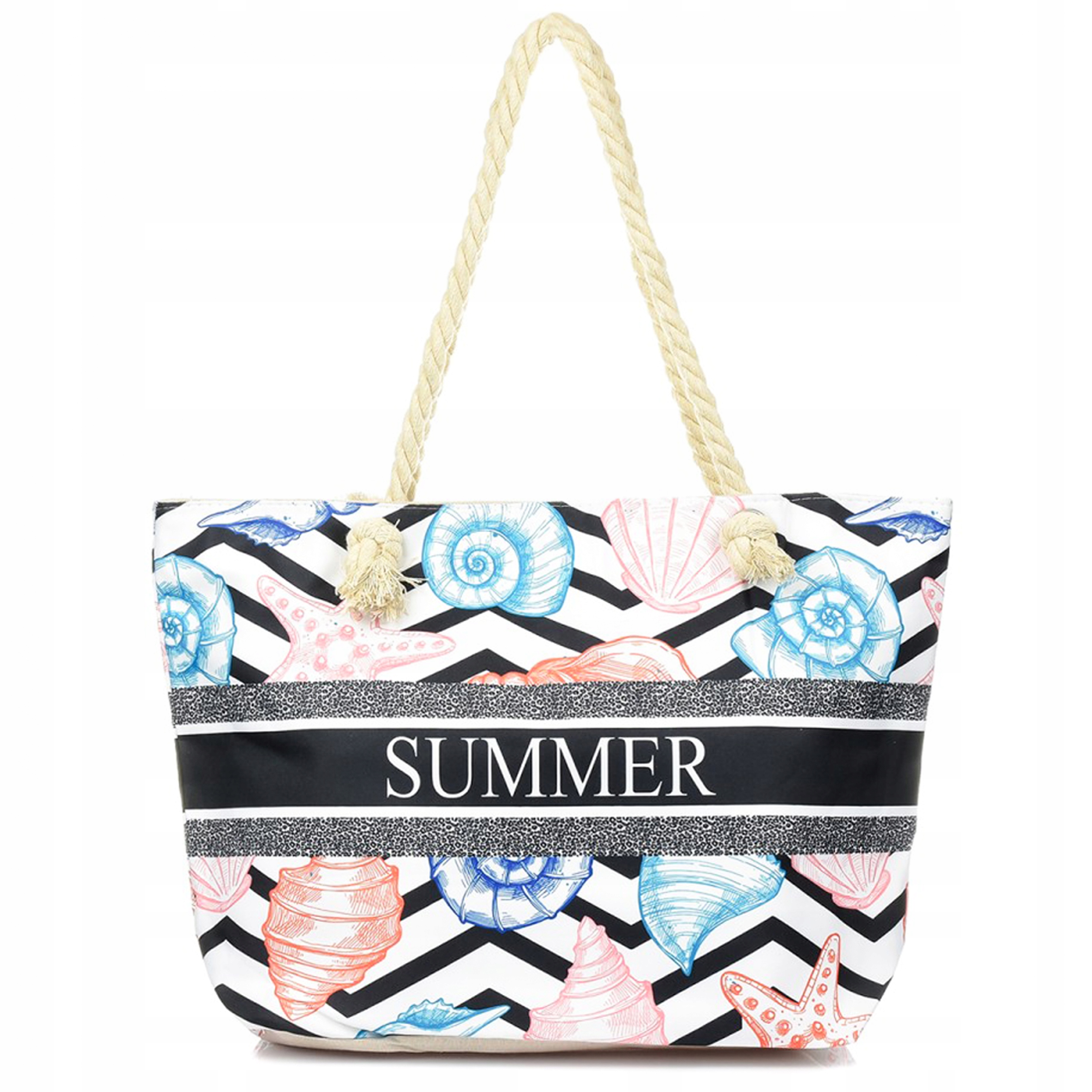 

Torba Plażowa Zapinana Miejska Shopper Torebka