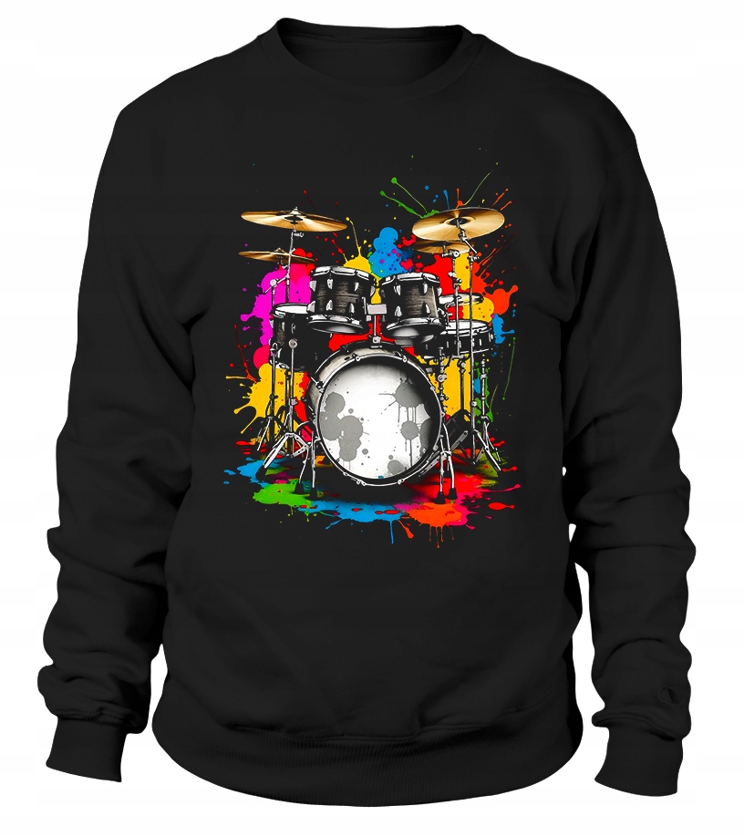 Dámská Mikina Drums s barvou černá Xs