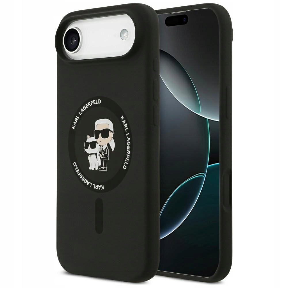 Pouzdro Pro Iphone Air Karl Lagerfeld Karl&chiopette Ring Magsafe Černé