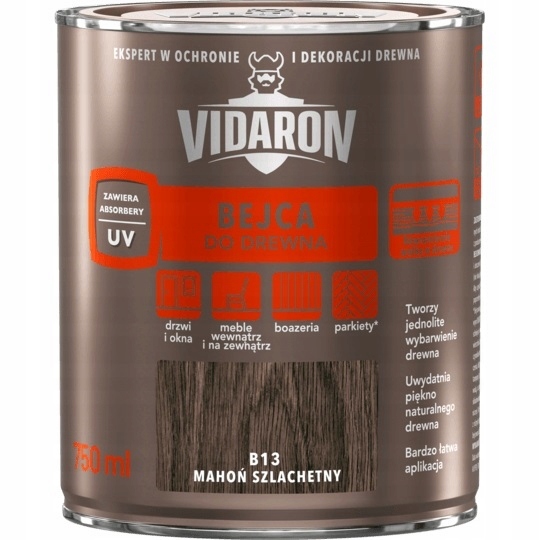 

Vidaron Bejca do drewna 750ml Mahoń Szlachetny B13