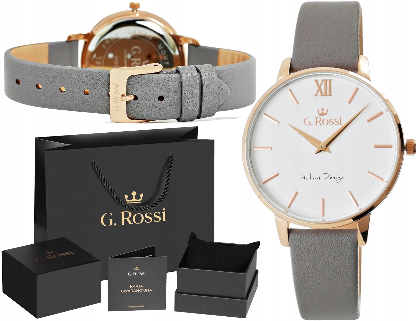 

Piękny Zegarek Damski Gino Rossi Na Prezent + Box
