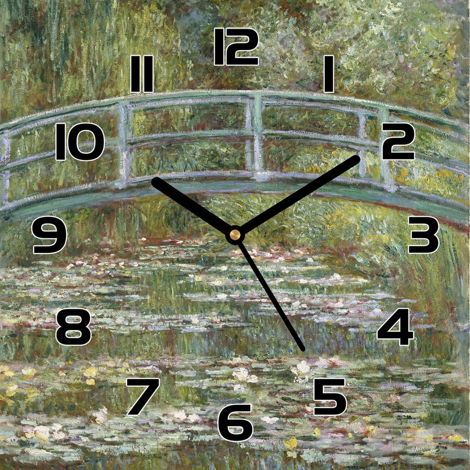 

Zegar na szkle Most nad jeziorem Malarstwo 30x30cm