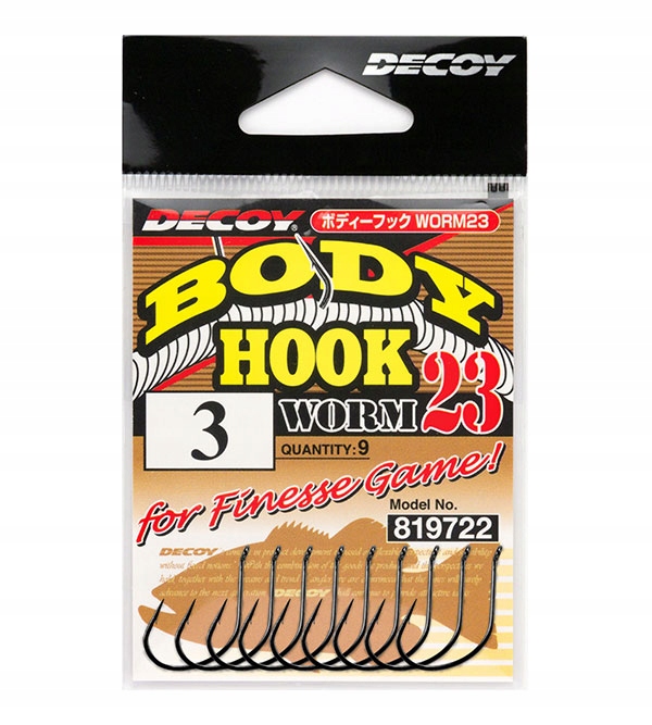 Decoy Worm 23 Body Hook #10 10szt