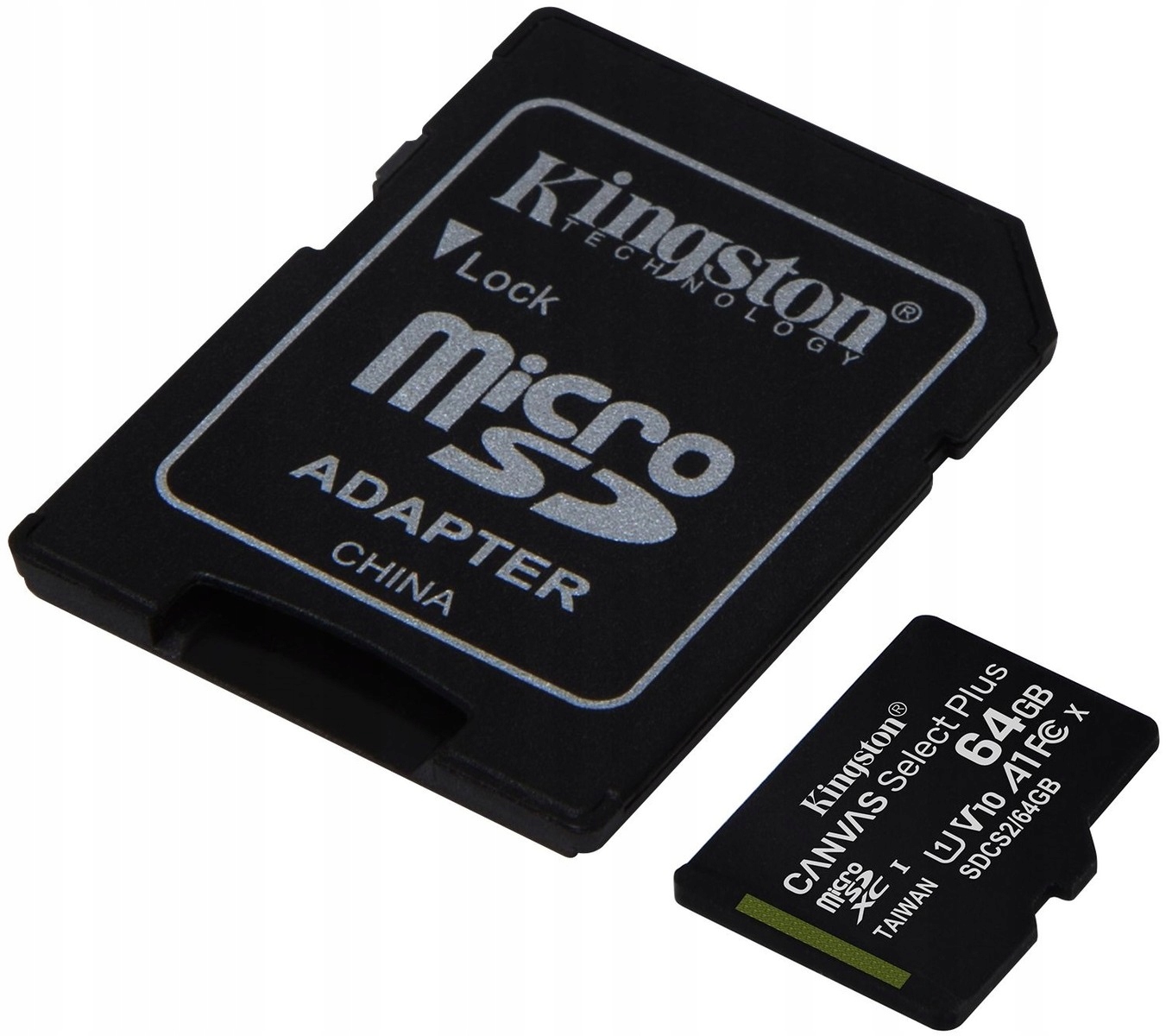 Karta microSDXC KINGSTON Canvas Select Plus 64GB Klasy prędkości A1 U1 V10