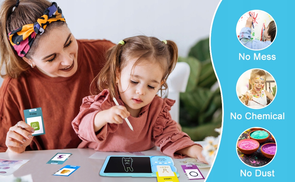 CZYTNIK KART TABLET DO NAUKI ANGIELSKIEGO 244 SŁÓWEK DLA 3 4 5 6 7 8 LATKA Szerokość produktu 24 cm